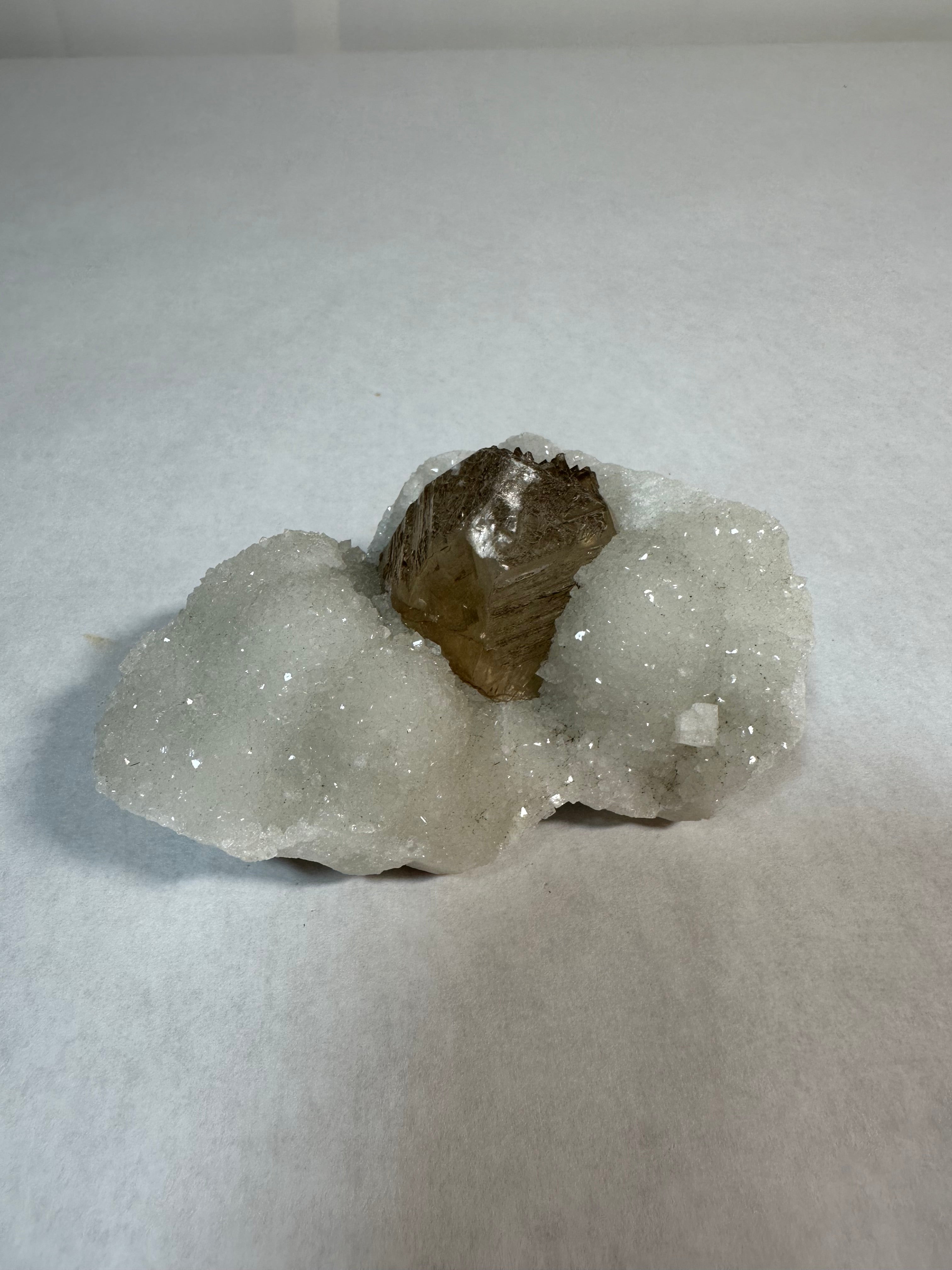 Cristal avec quartz fumé