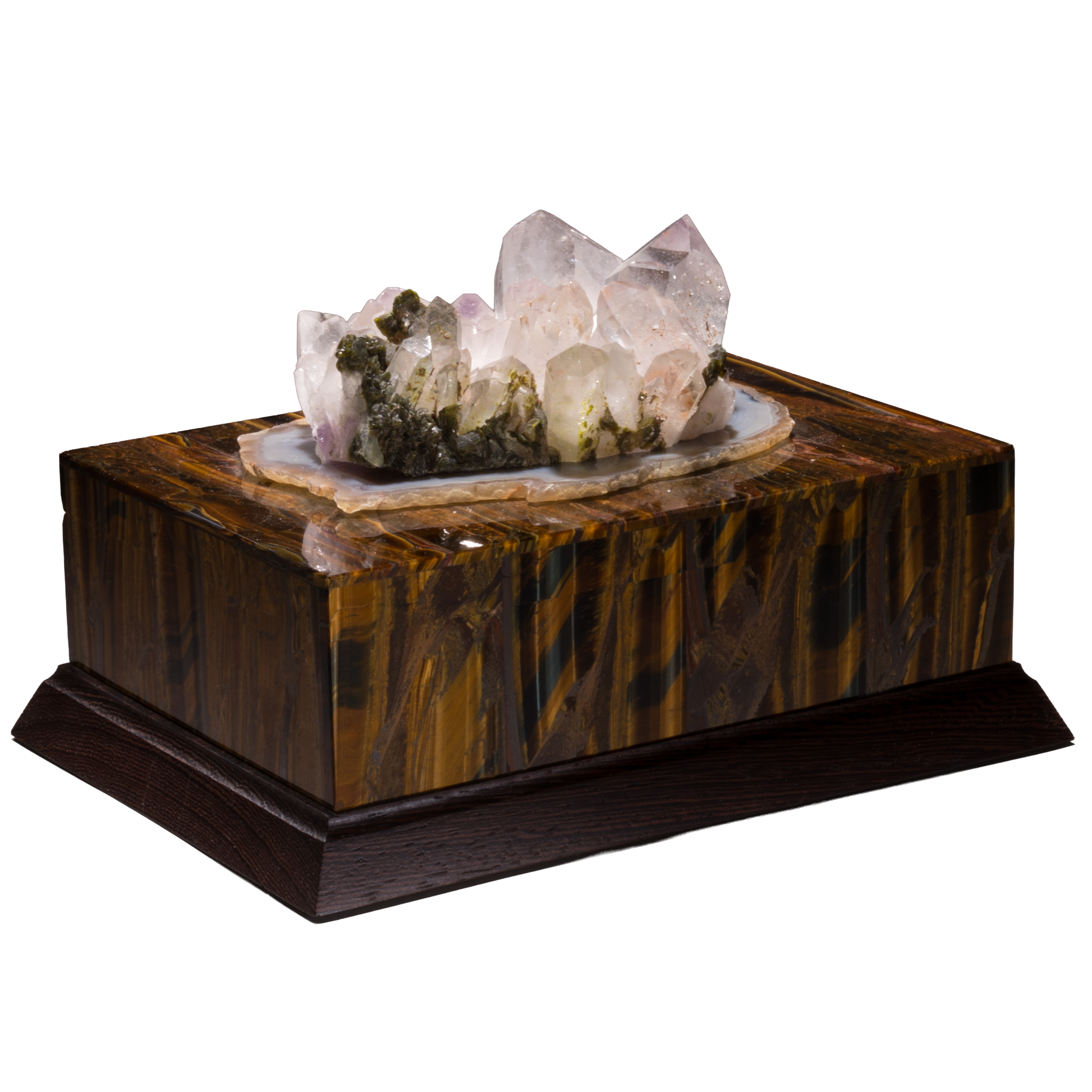 Bling Box 8: Moss Agate on Tiger Eye