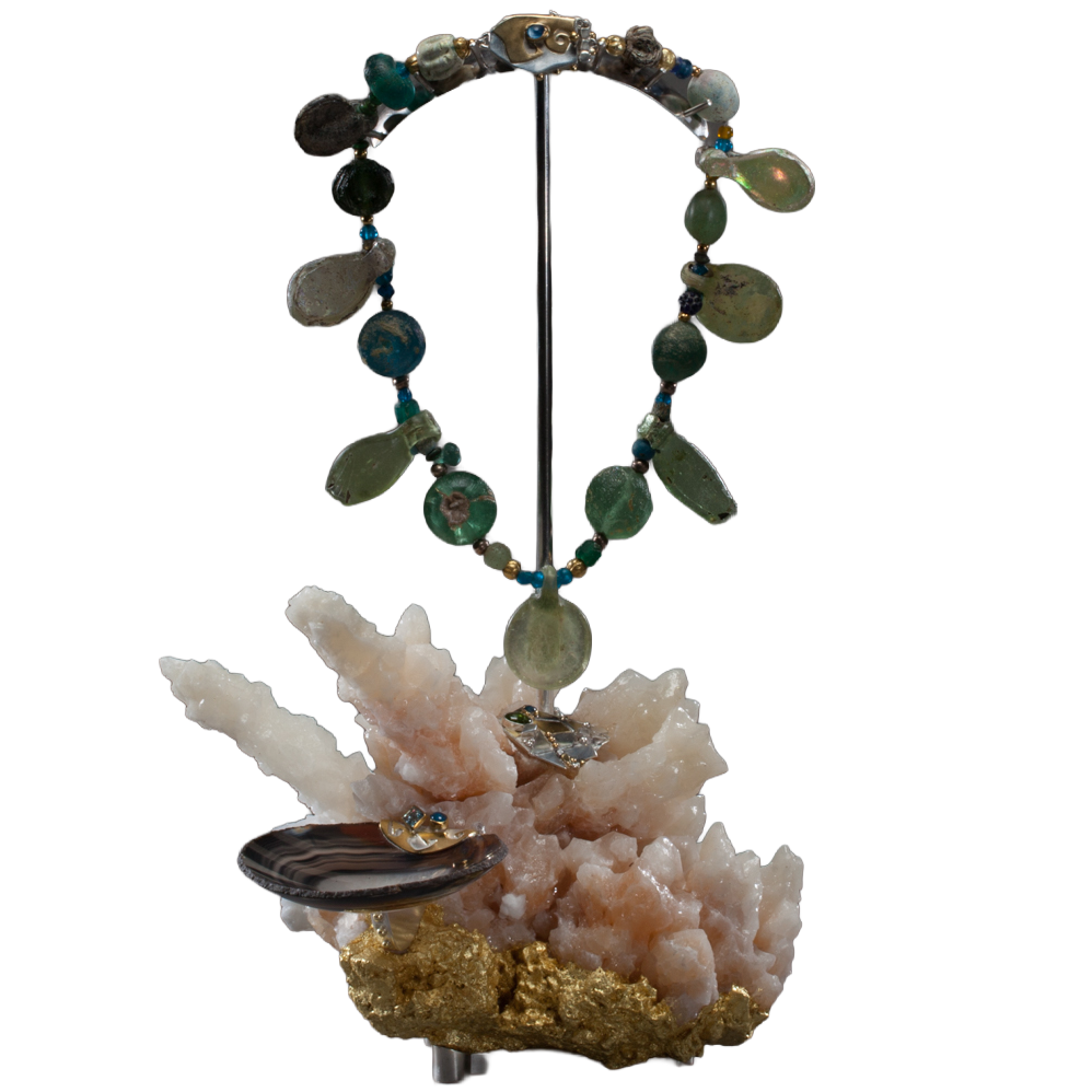 Roman Glass Bead Necklace - Venus 1