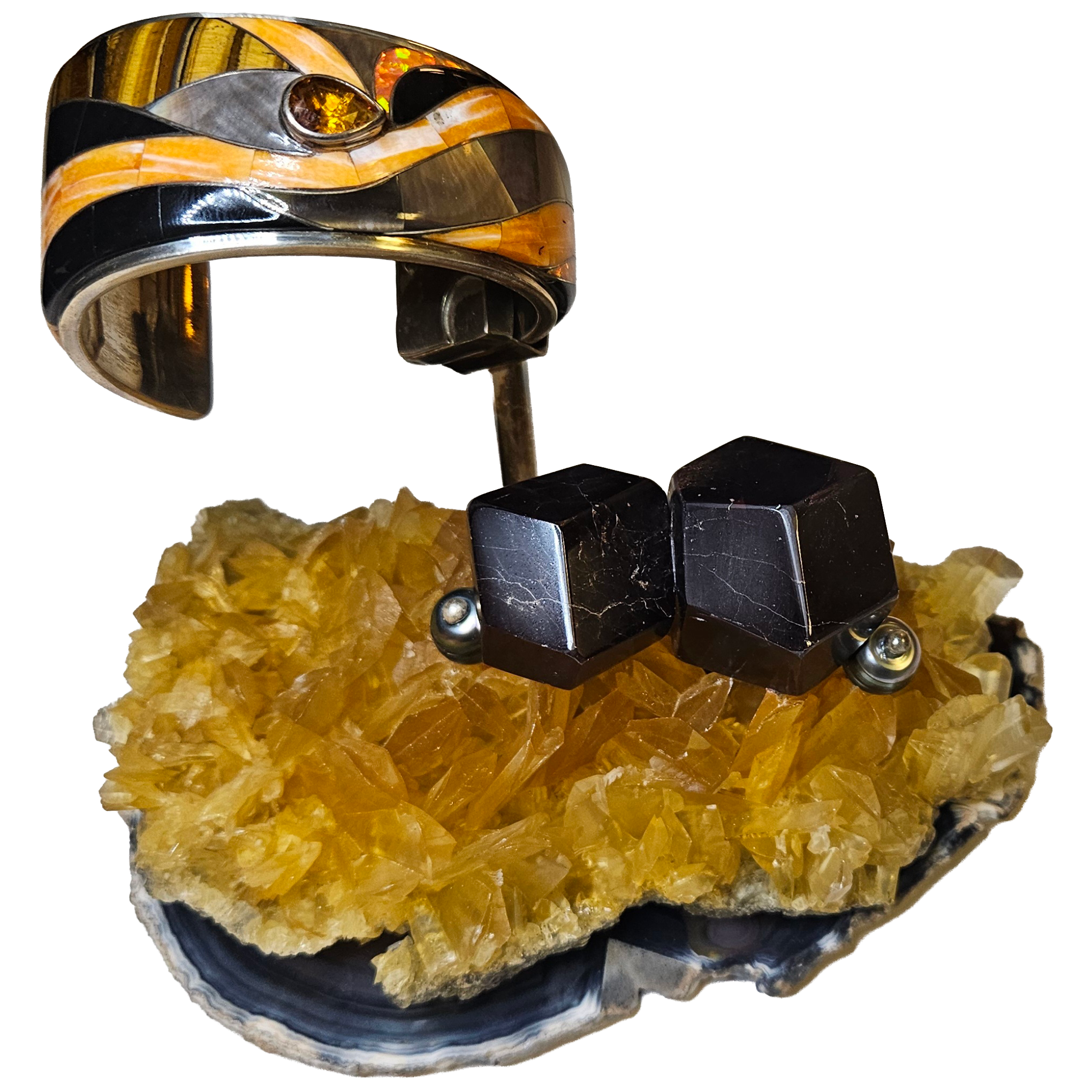 Kelly Charveaux Inlaid Cuff Bracelet