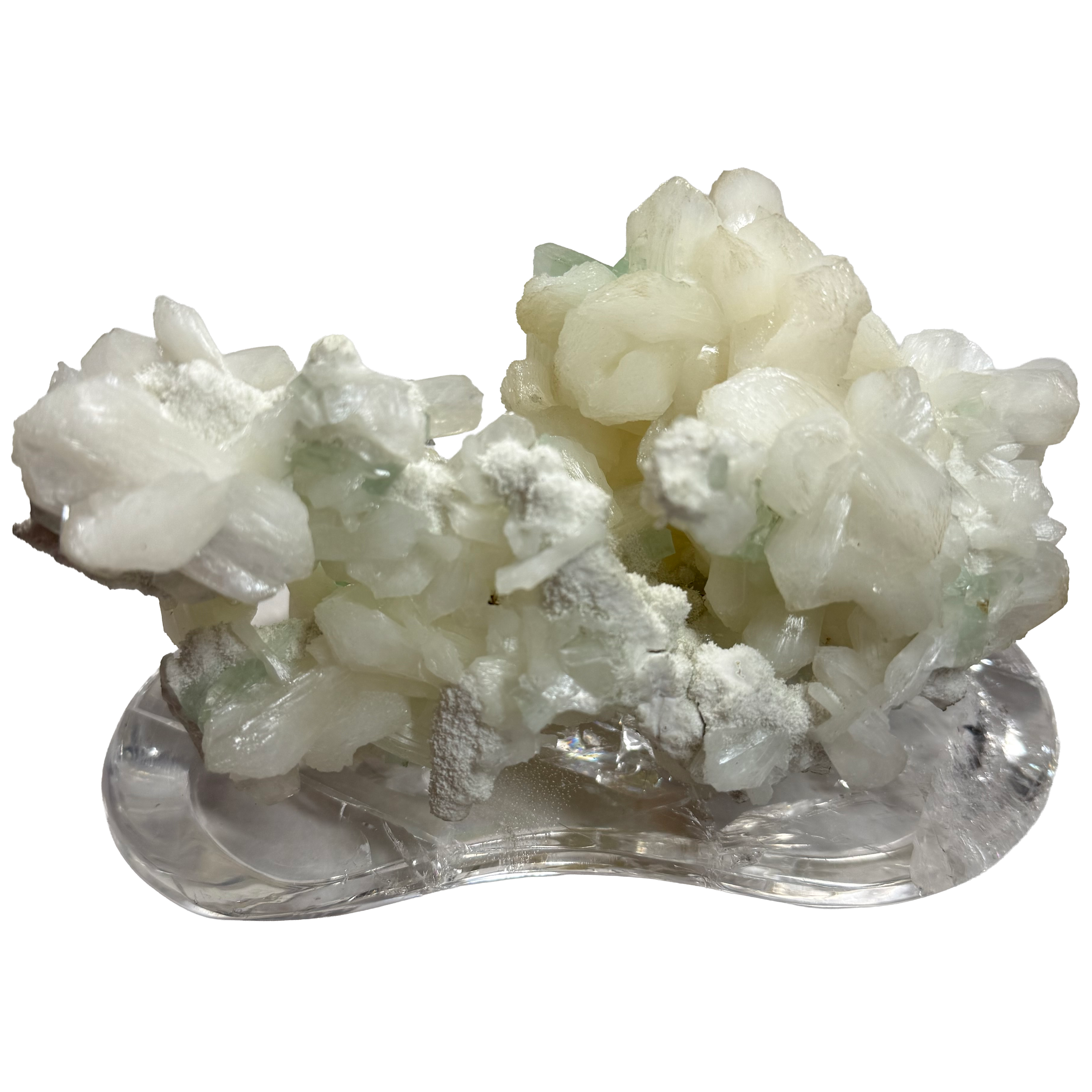 Apophyllite on Crystal Base